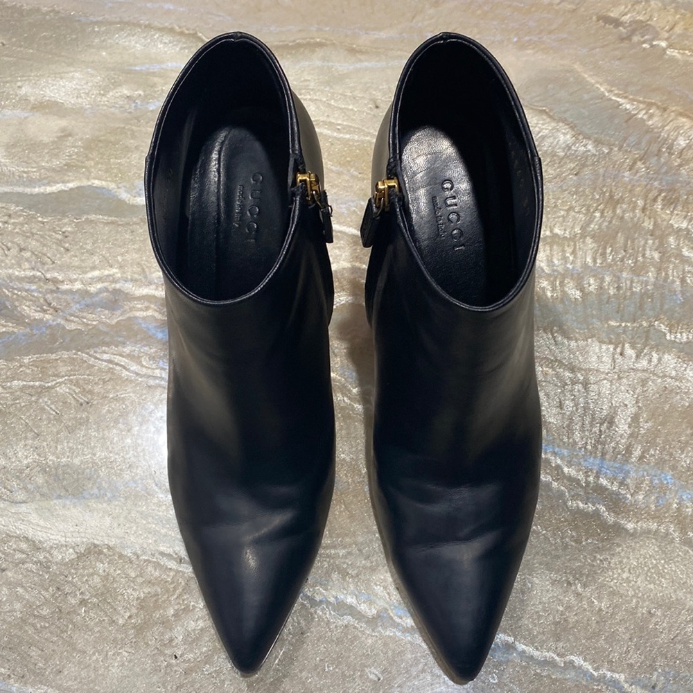 Gucci Women’s Ankle Heels Black Boots Women’s Shoes 6.5